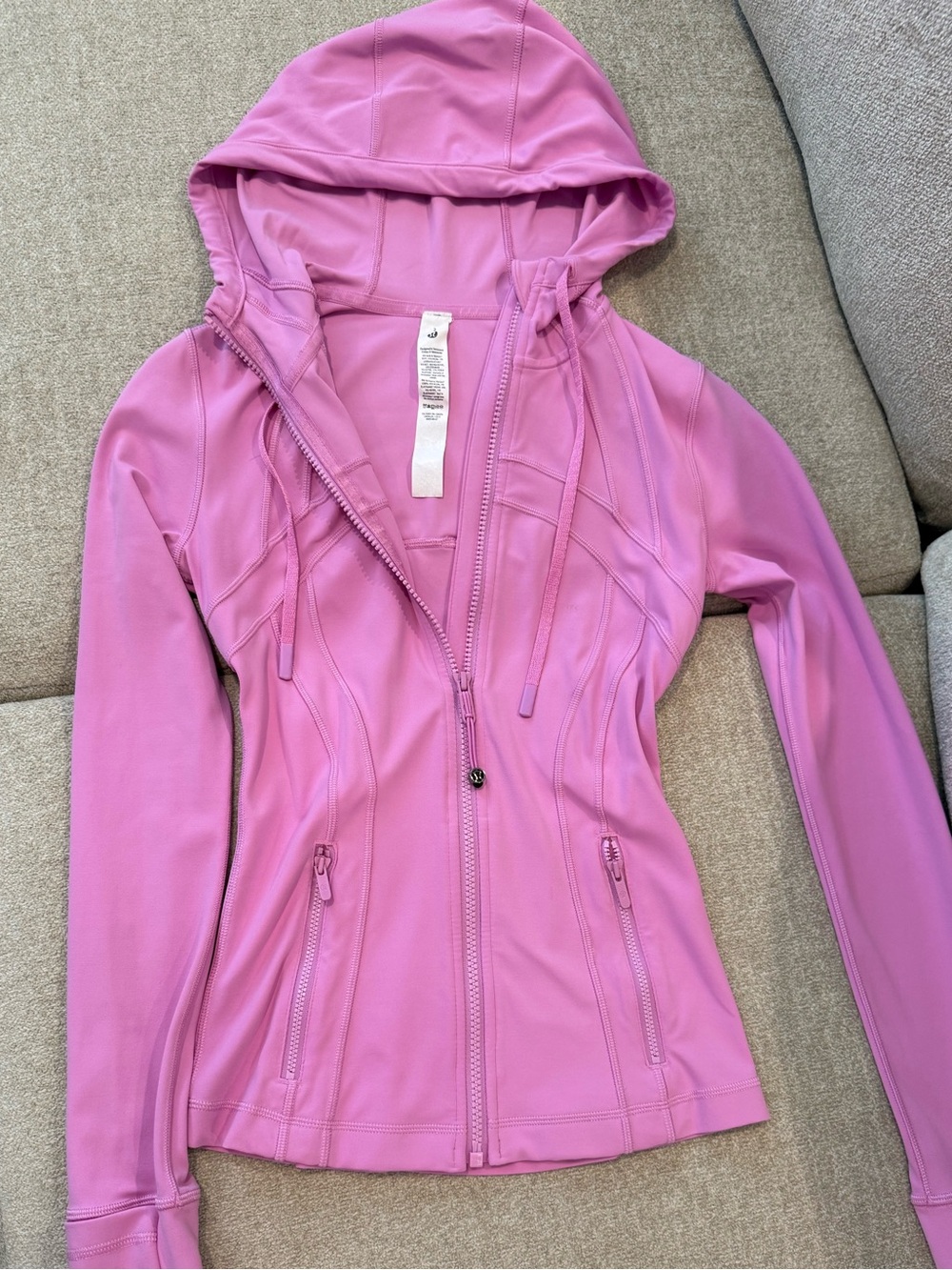 lululemon athletica Lilac Pink Hooded Zip Jacket